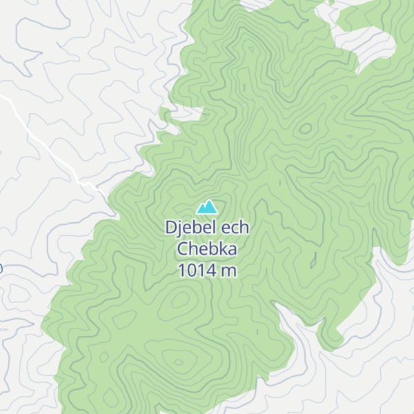 Map of Djebel ech Chebka