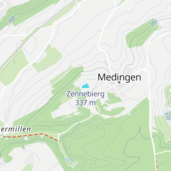 Map of Zënnebierg