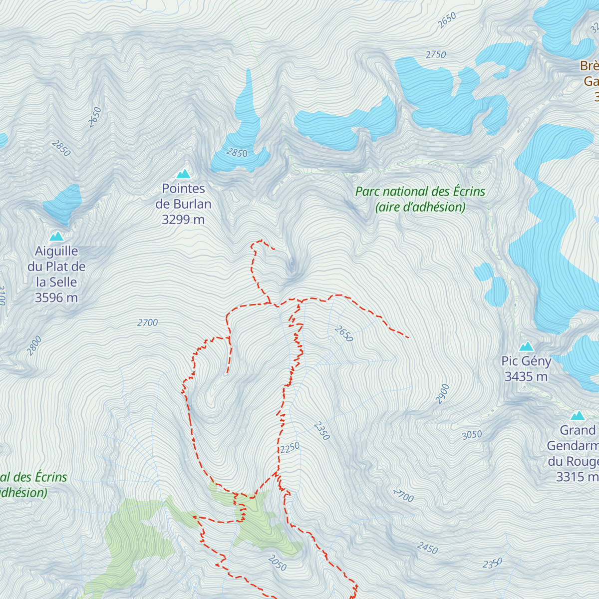 Refuge du Soreiller map