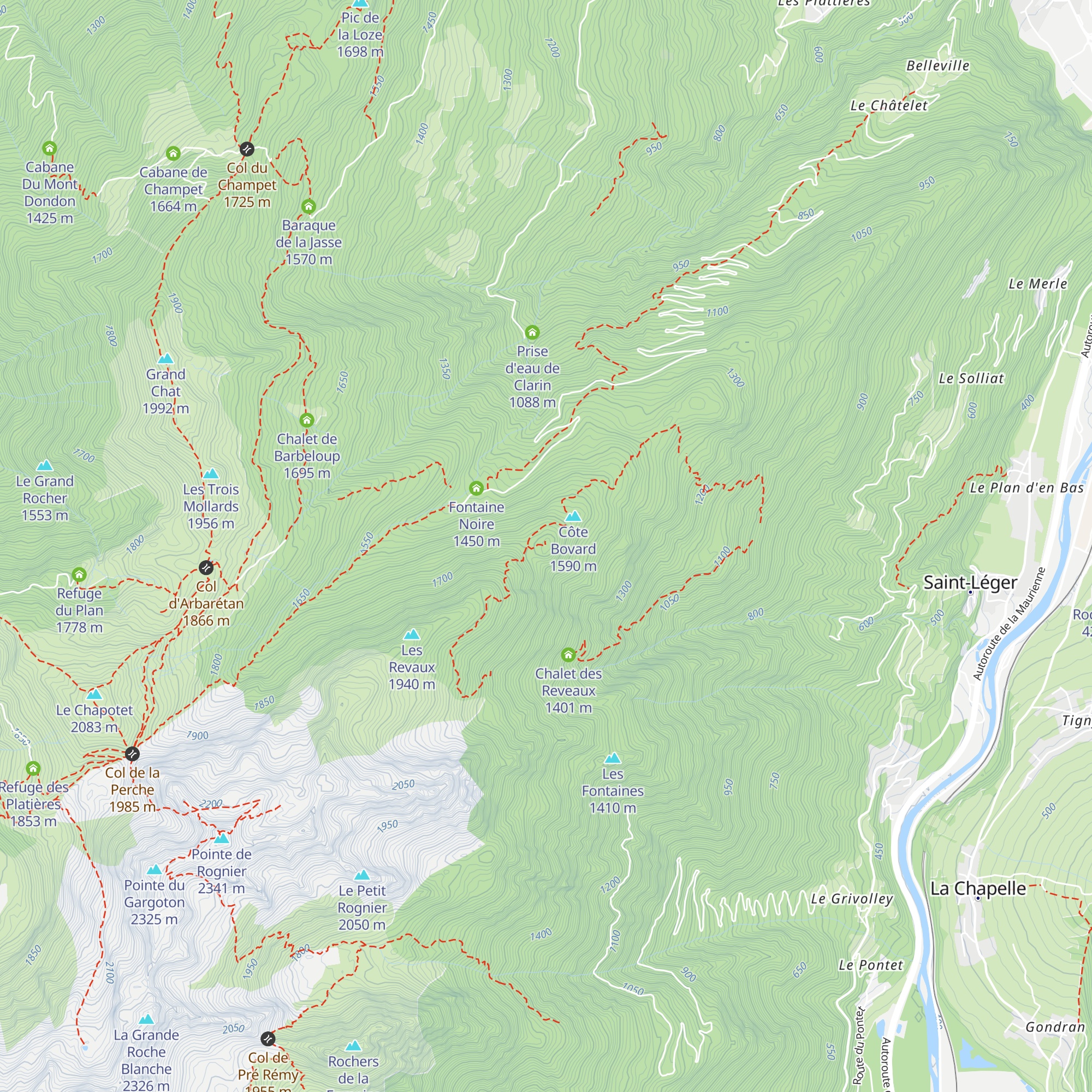 Chalet du Poste Optique map
