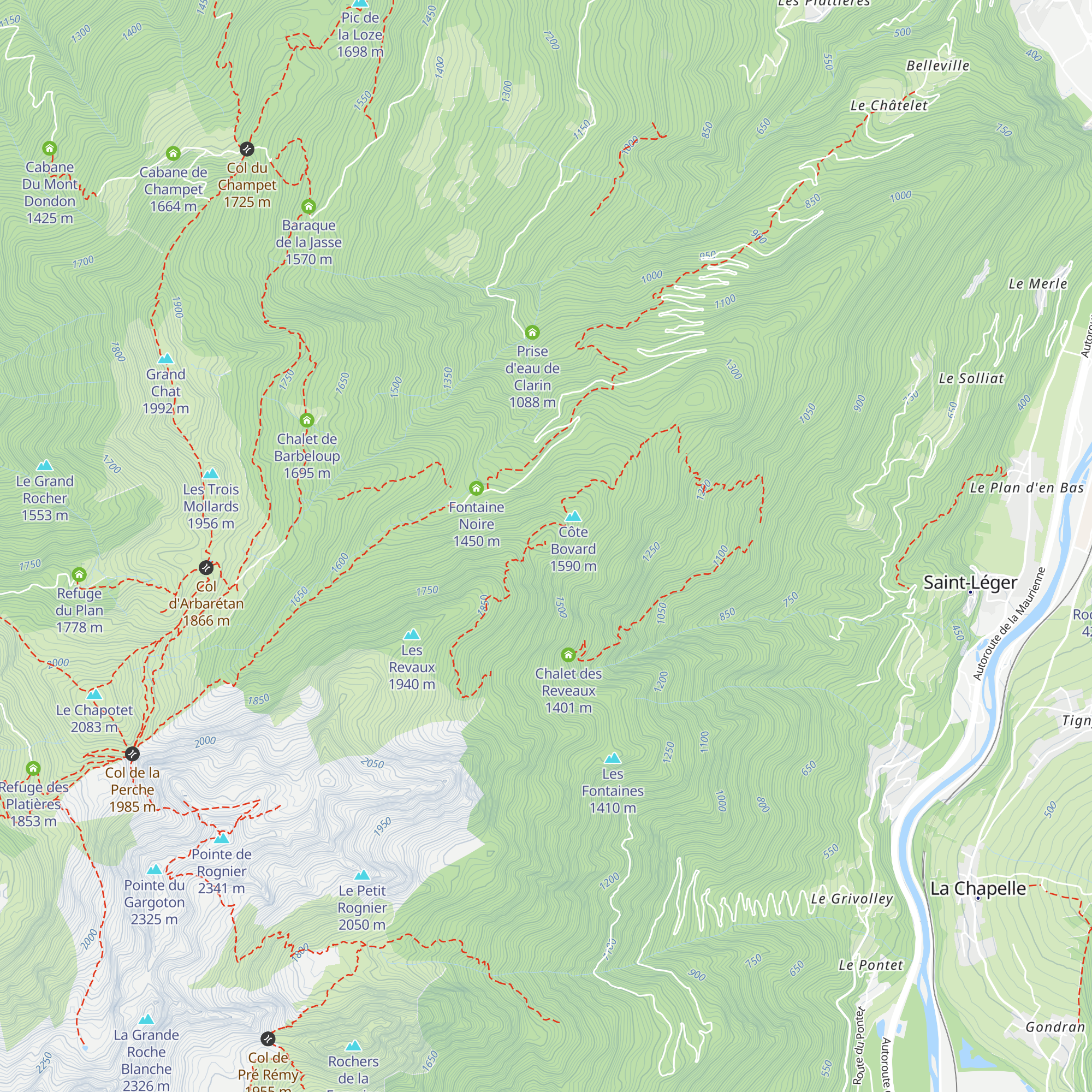 Chalet du Poste Optique map