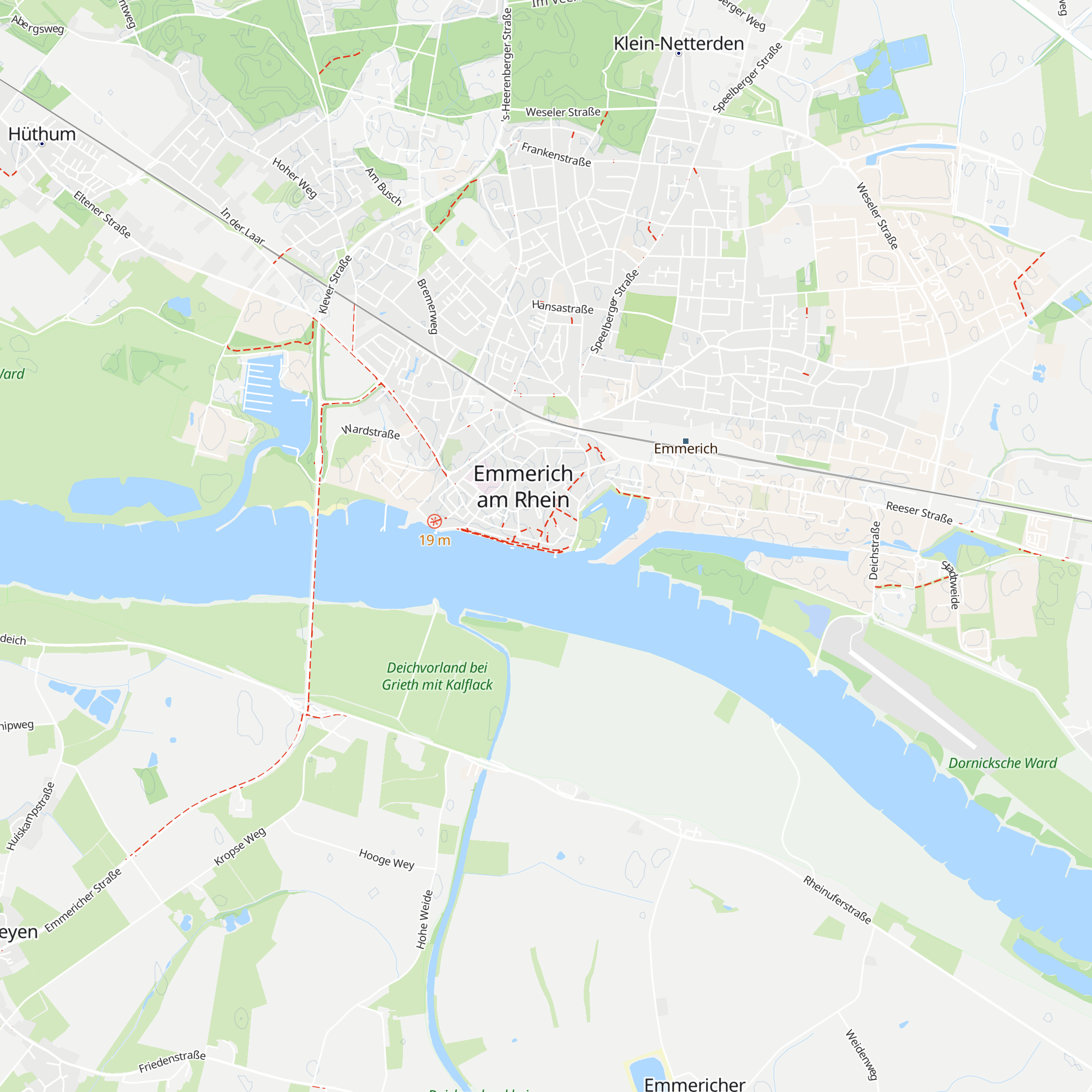 Tourist Information Emmerich map