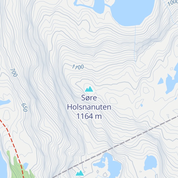 Map of Søre Holsnanuten