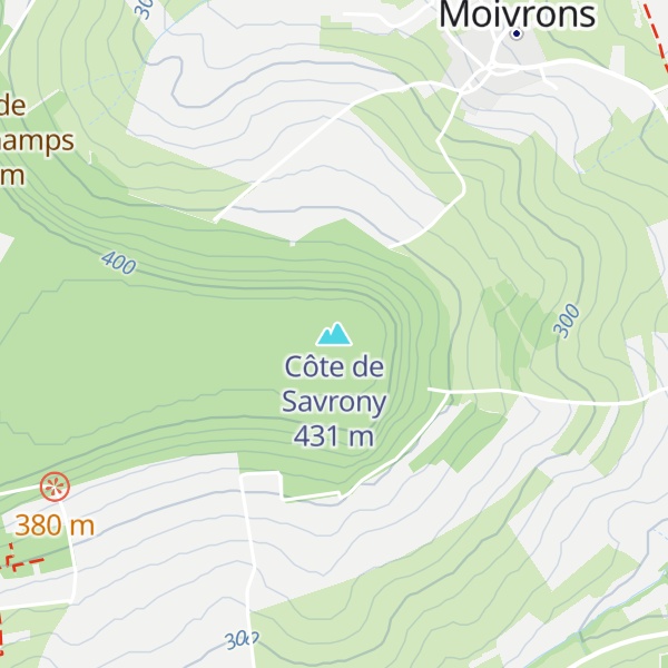 Map of Côte de Savrony