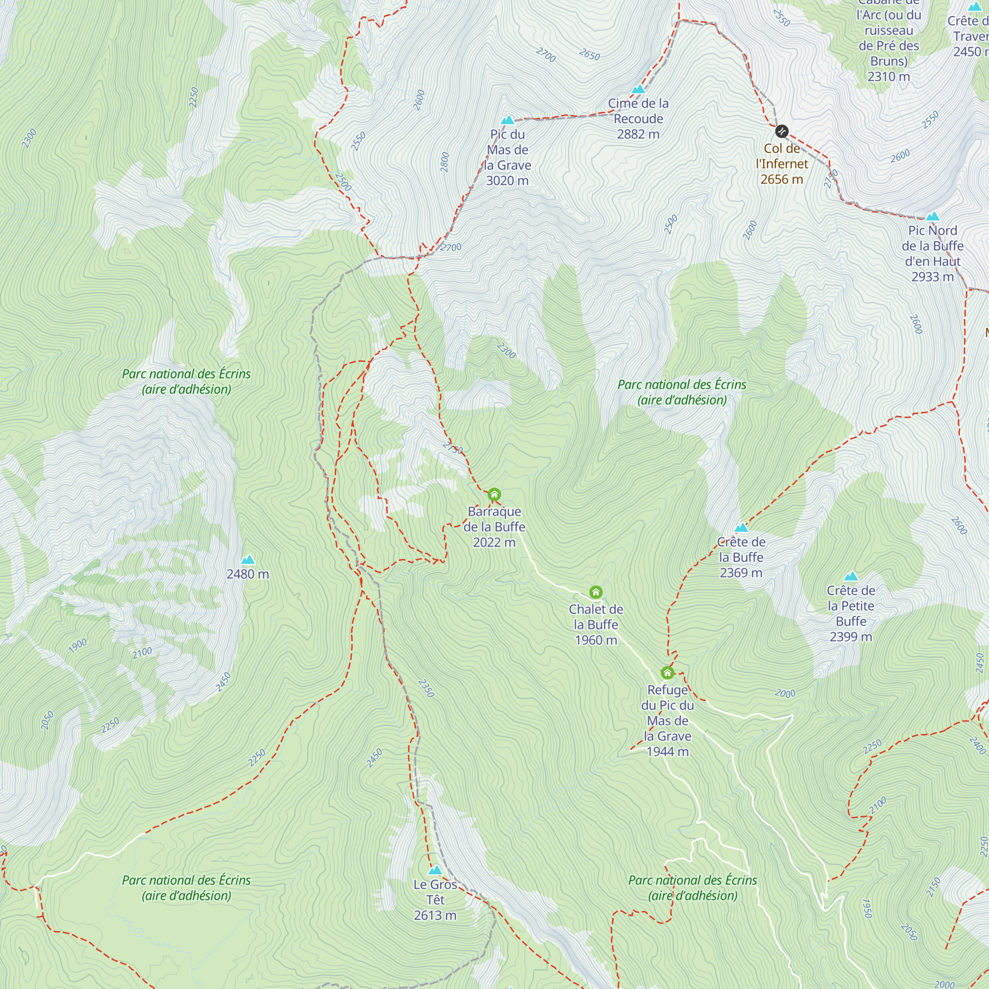 Barraque de la Buffe map