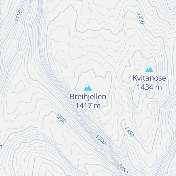 Map of Breihjellen