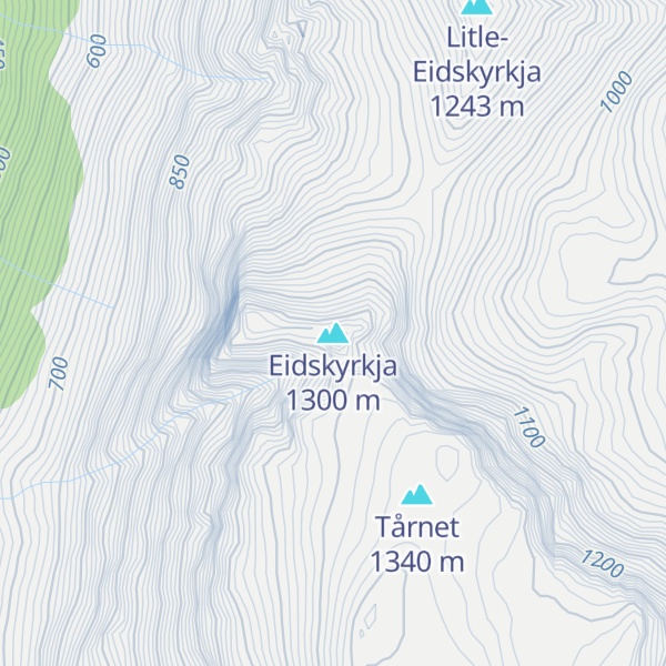 Map of Eidskyrkja