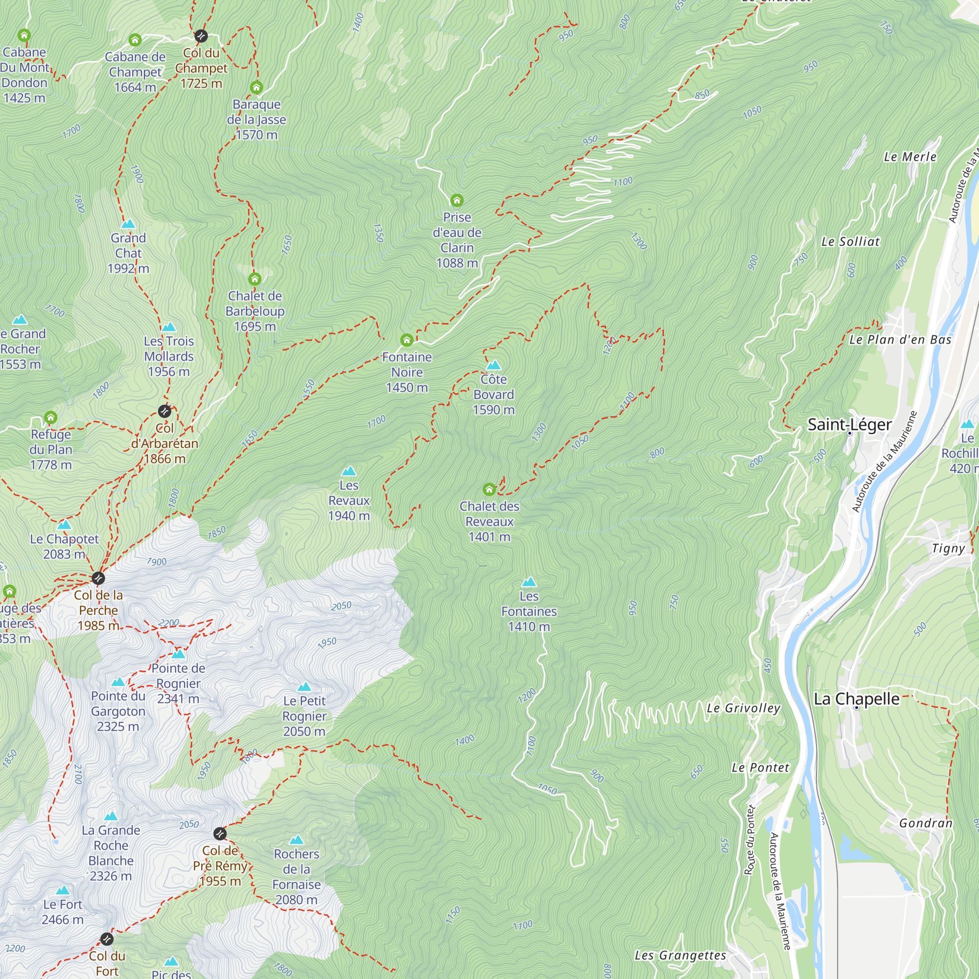 Chalet des Reveaux map