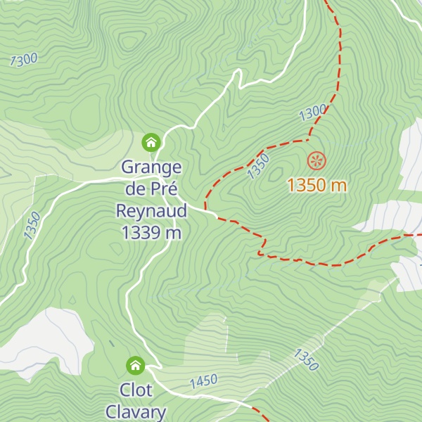 Map of Cabane forestière du Champ du Comte