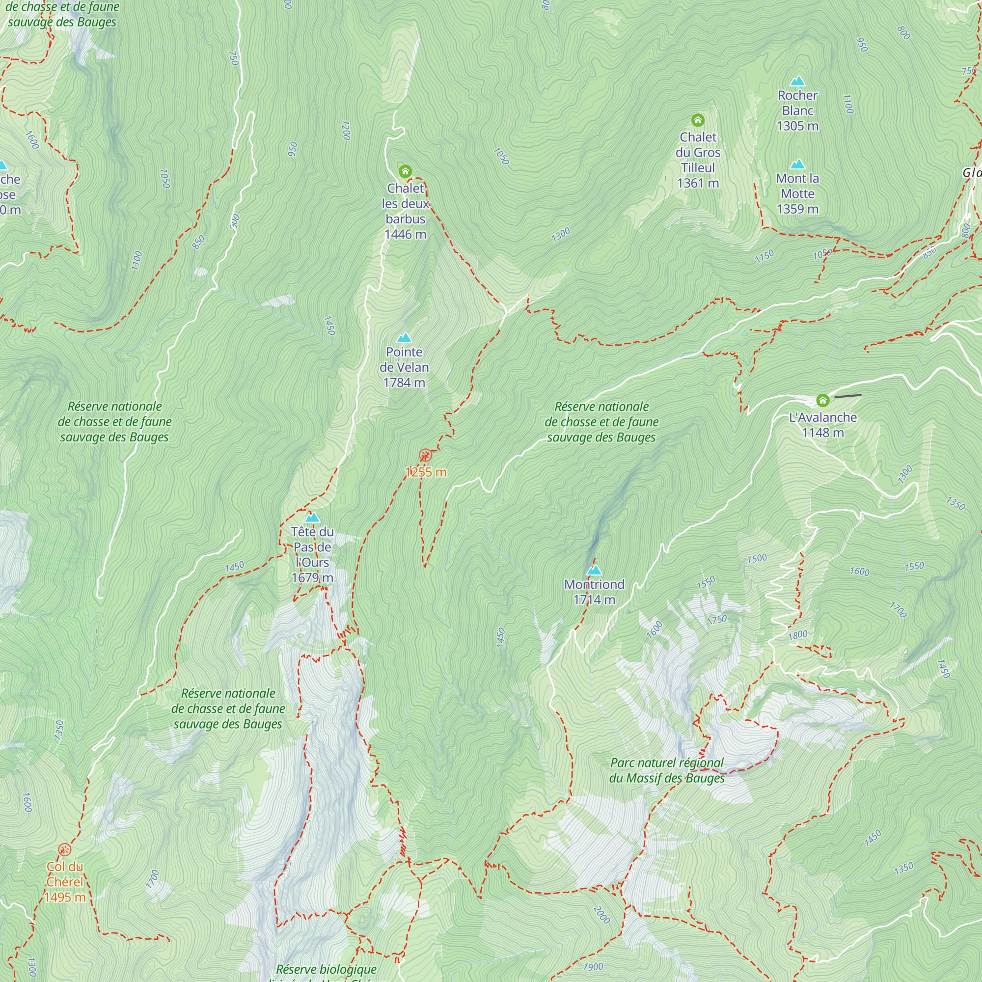 La Grange des Rois du vallon de Saint Ruph map