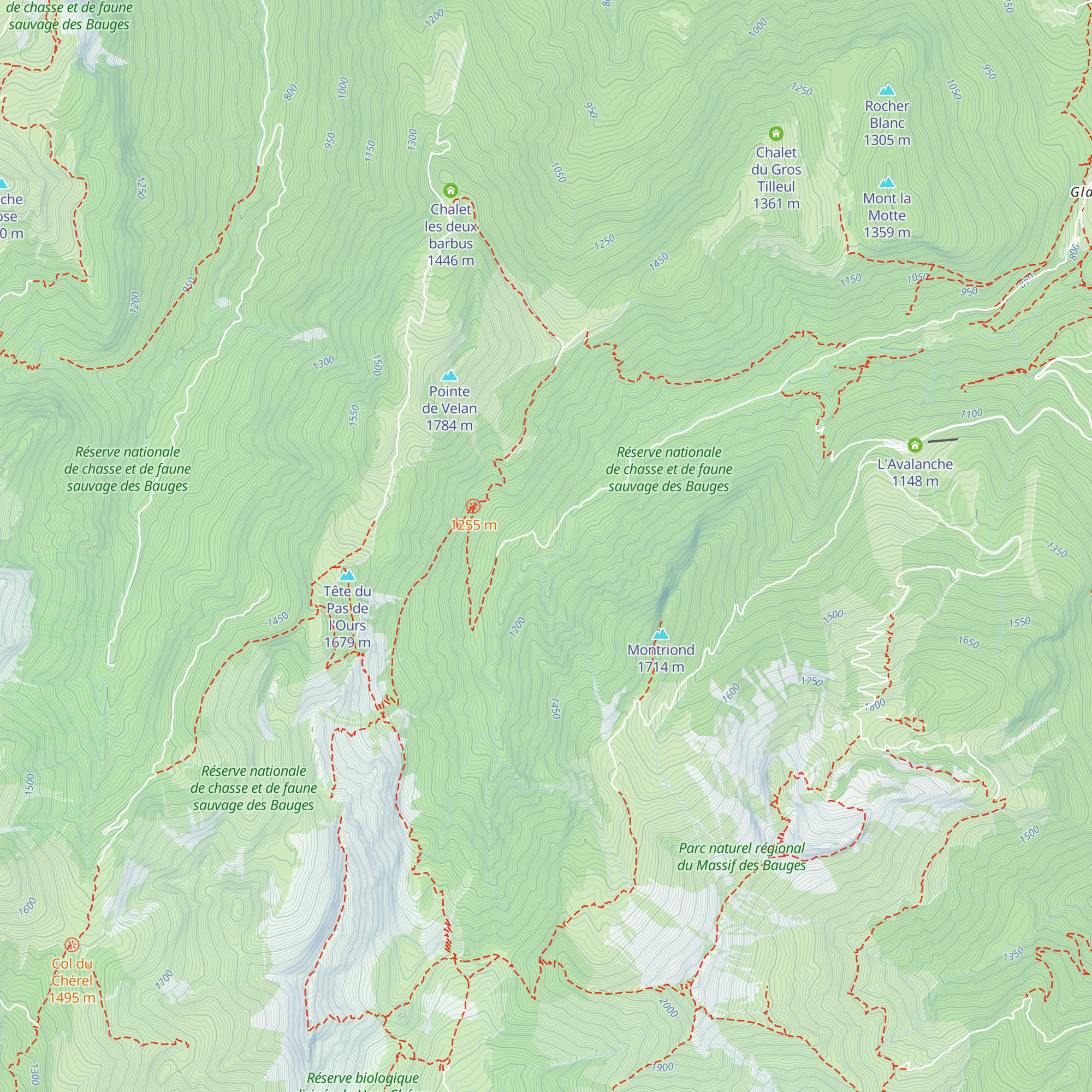 La Grange des Rois du vallon de Saint Ruph map