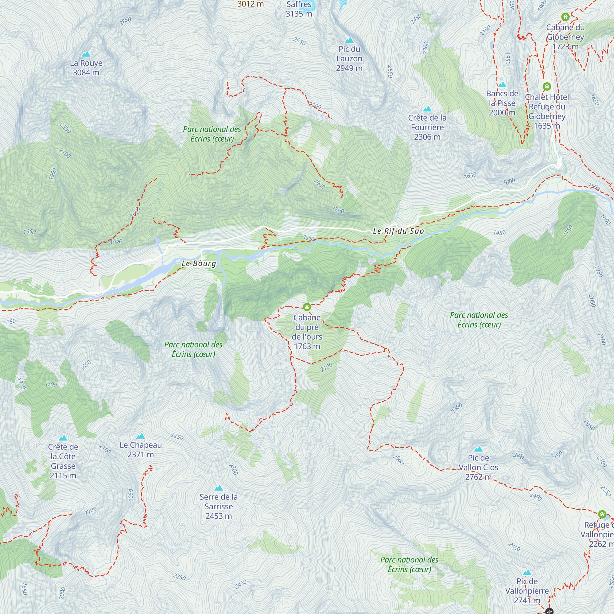 Cabane du pré de l'ours map