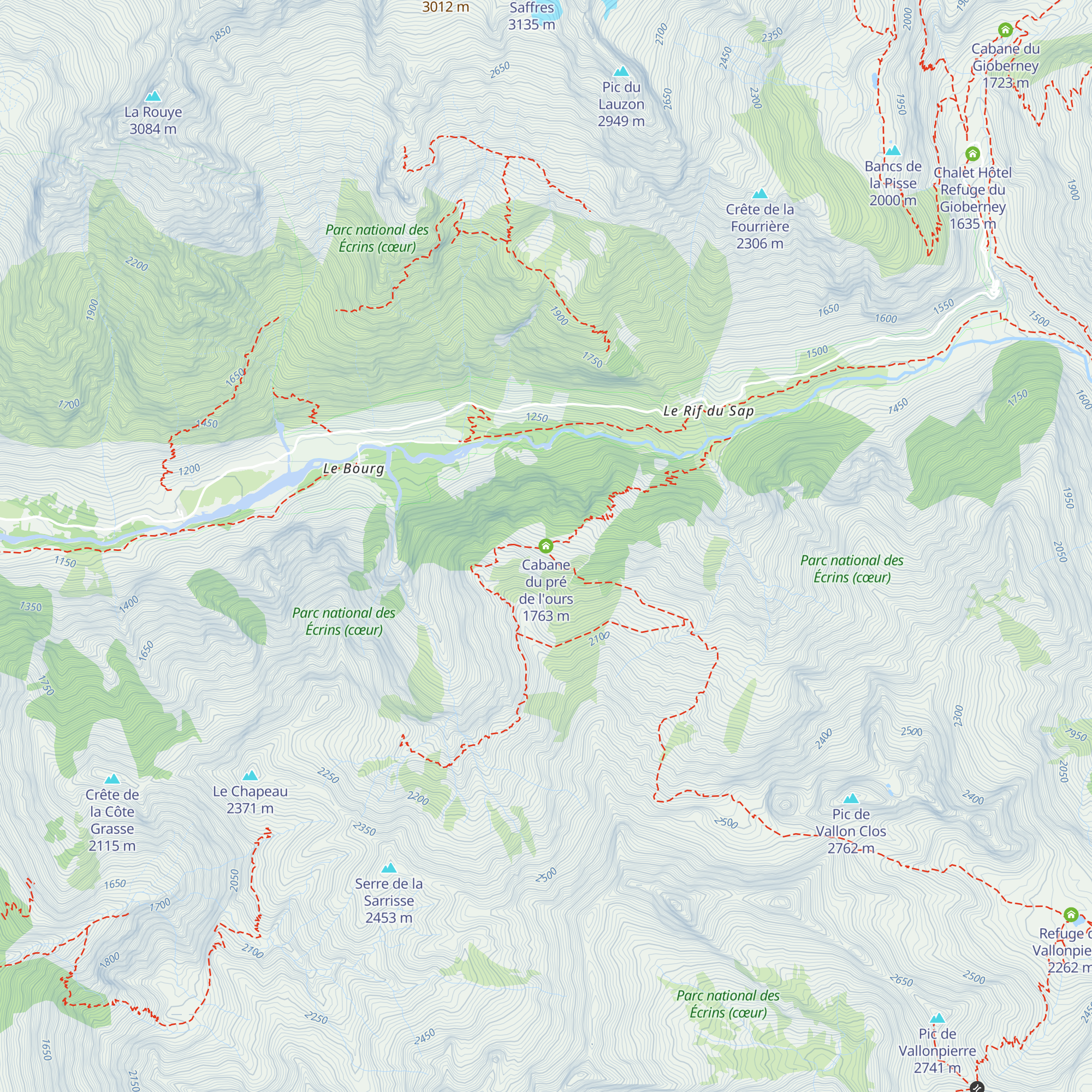 Cabane du pré de l'ours map