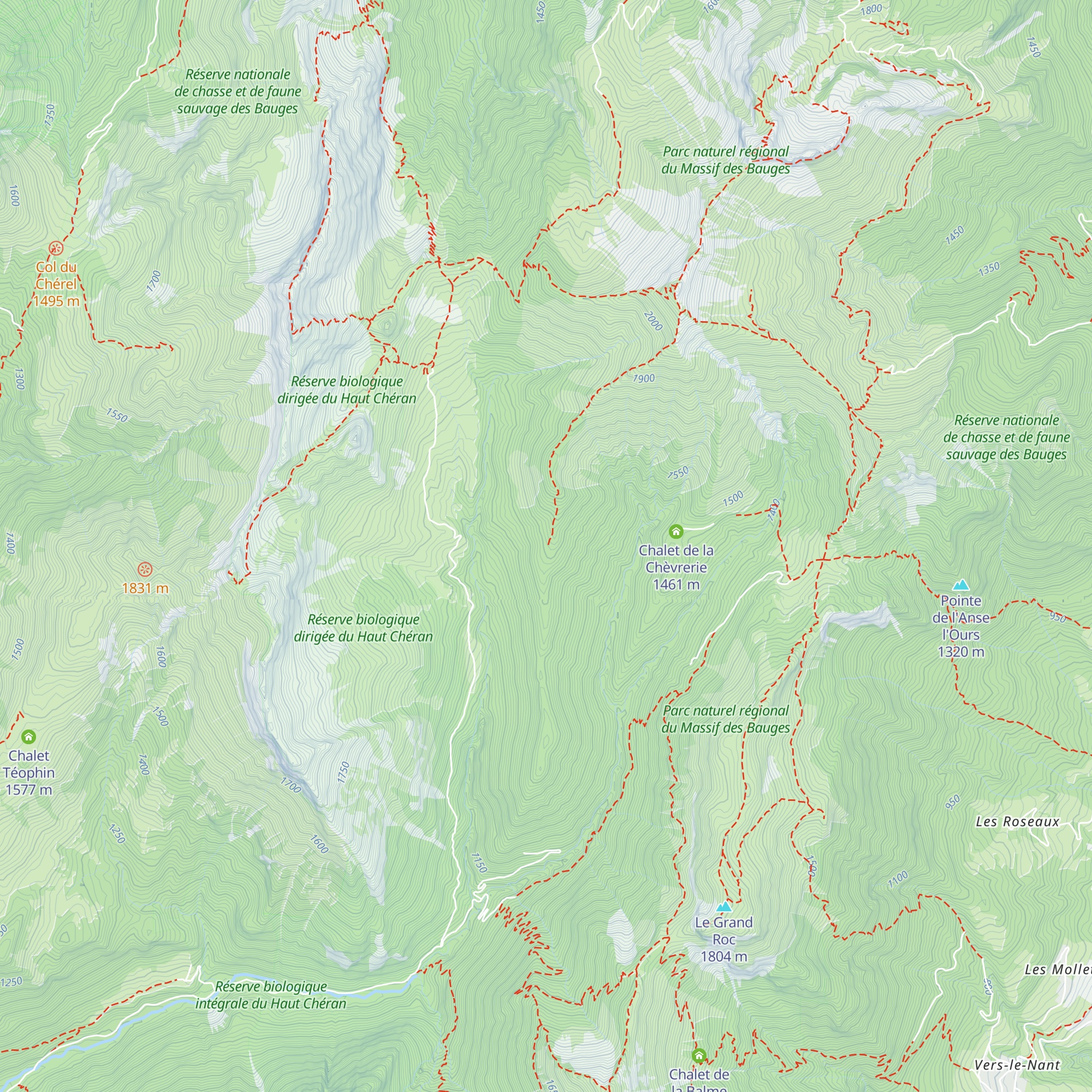Chalet Refuge de Coutarse map