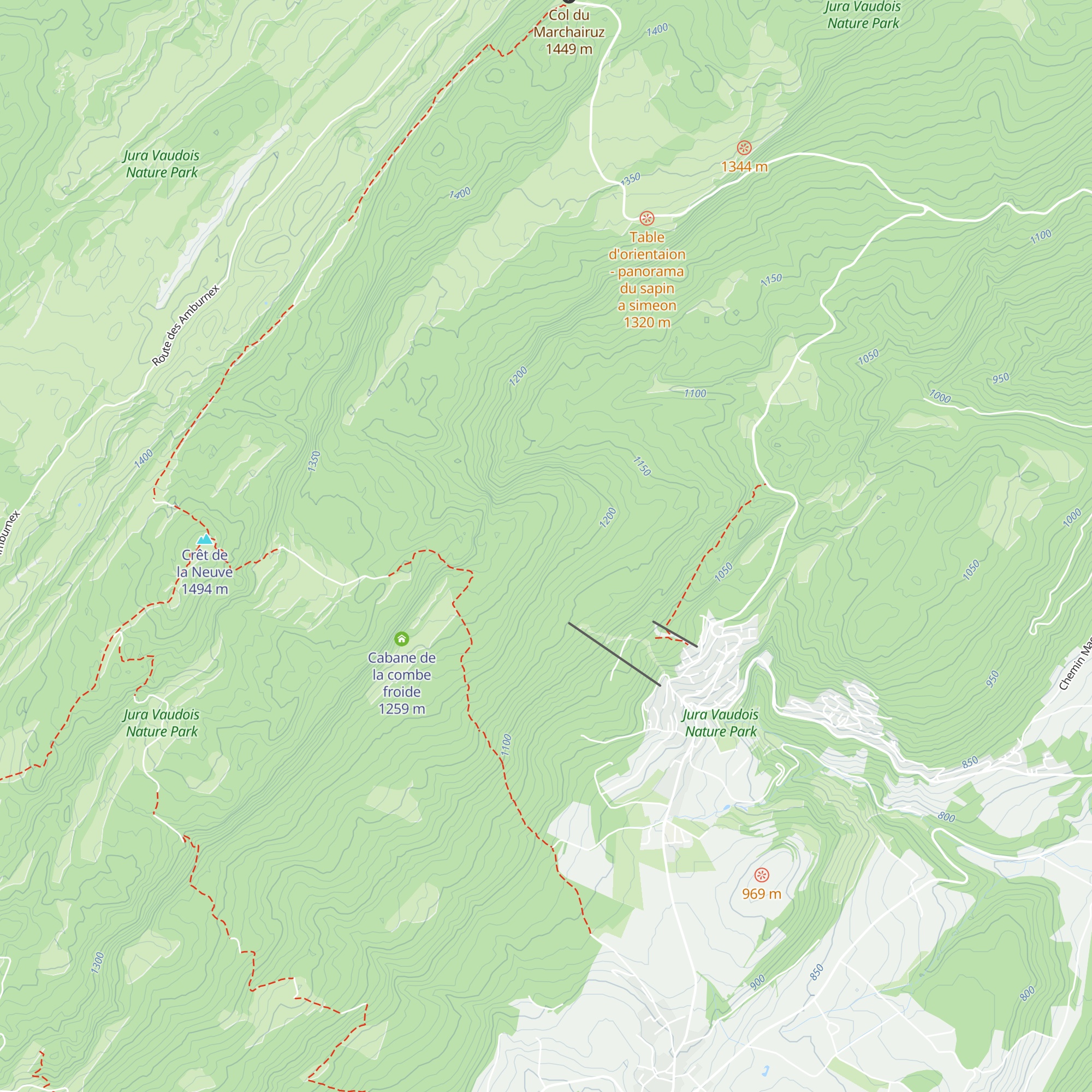 Refuge La Bûcheronne map