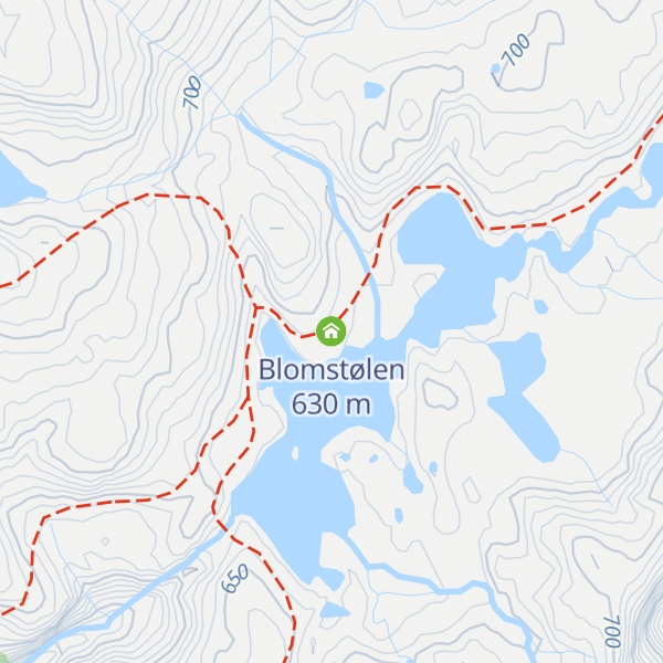 Map of Blomstølen