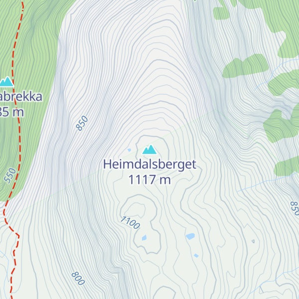 Map of Heimdalsberget