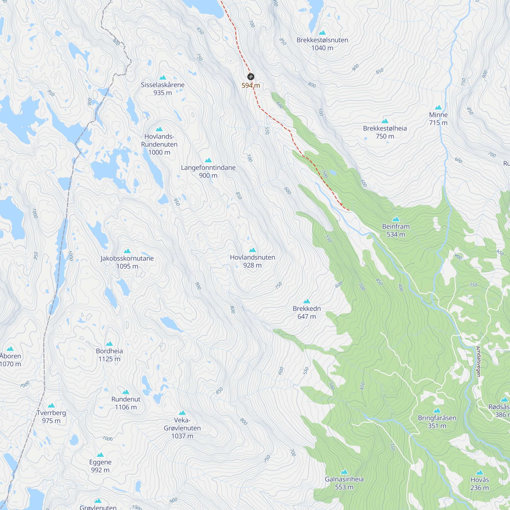 Hovlandsnuten map