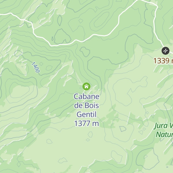 Map of Cabane de Bois Gentil