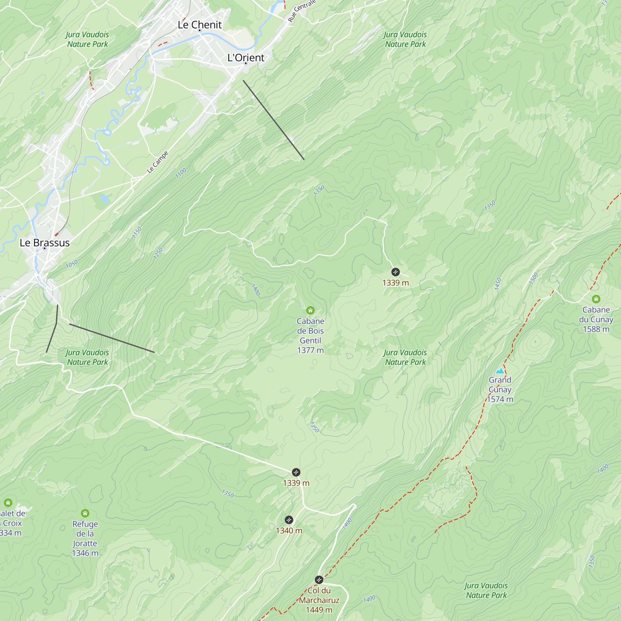 Cabane de Bois Gentil map