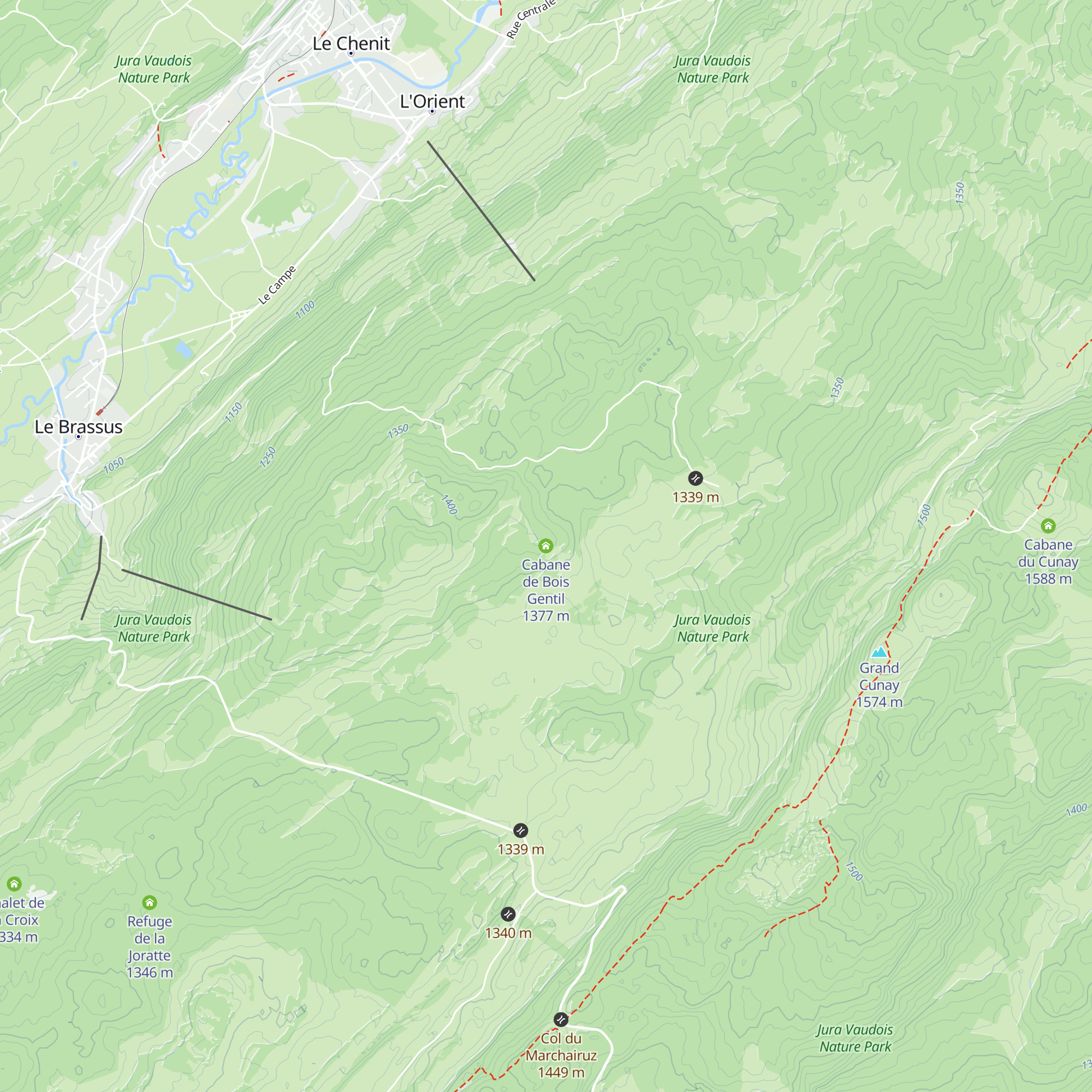 Cabane de Bois Gentil map