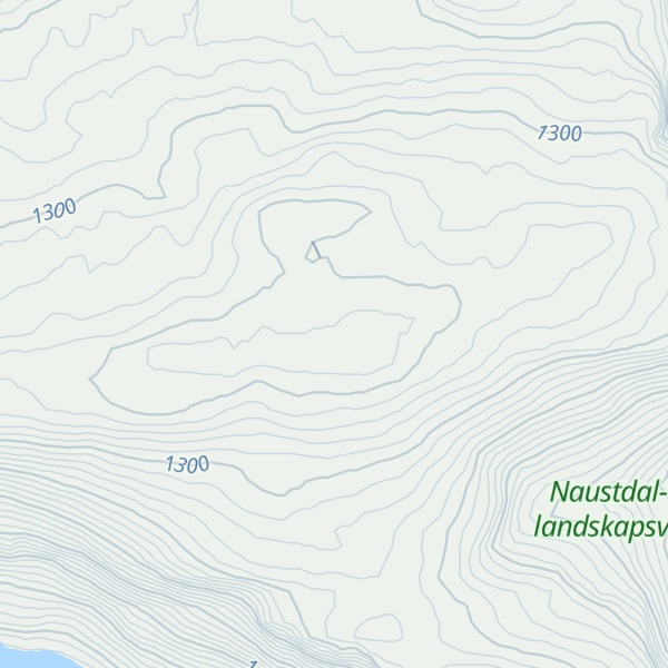 Map of Tverrfjellet