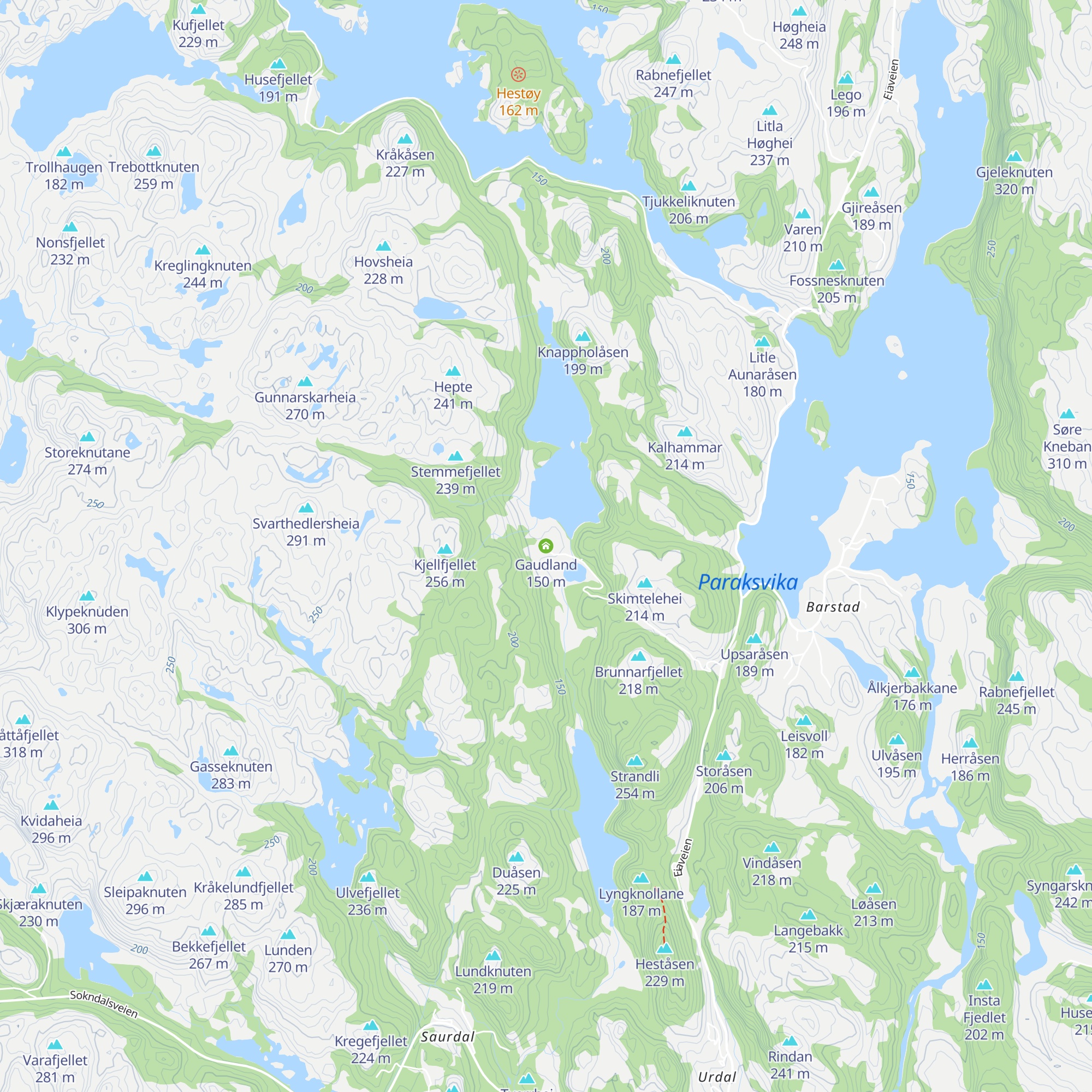 Gaudland map