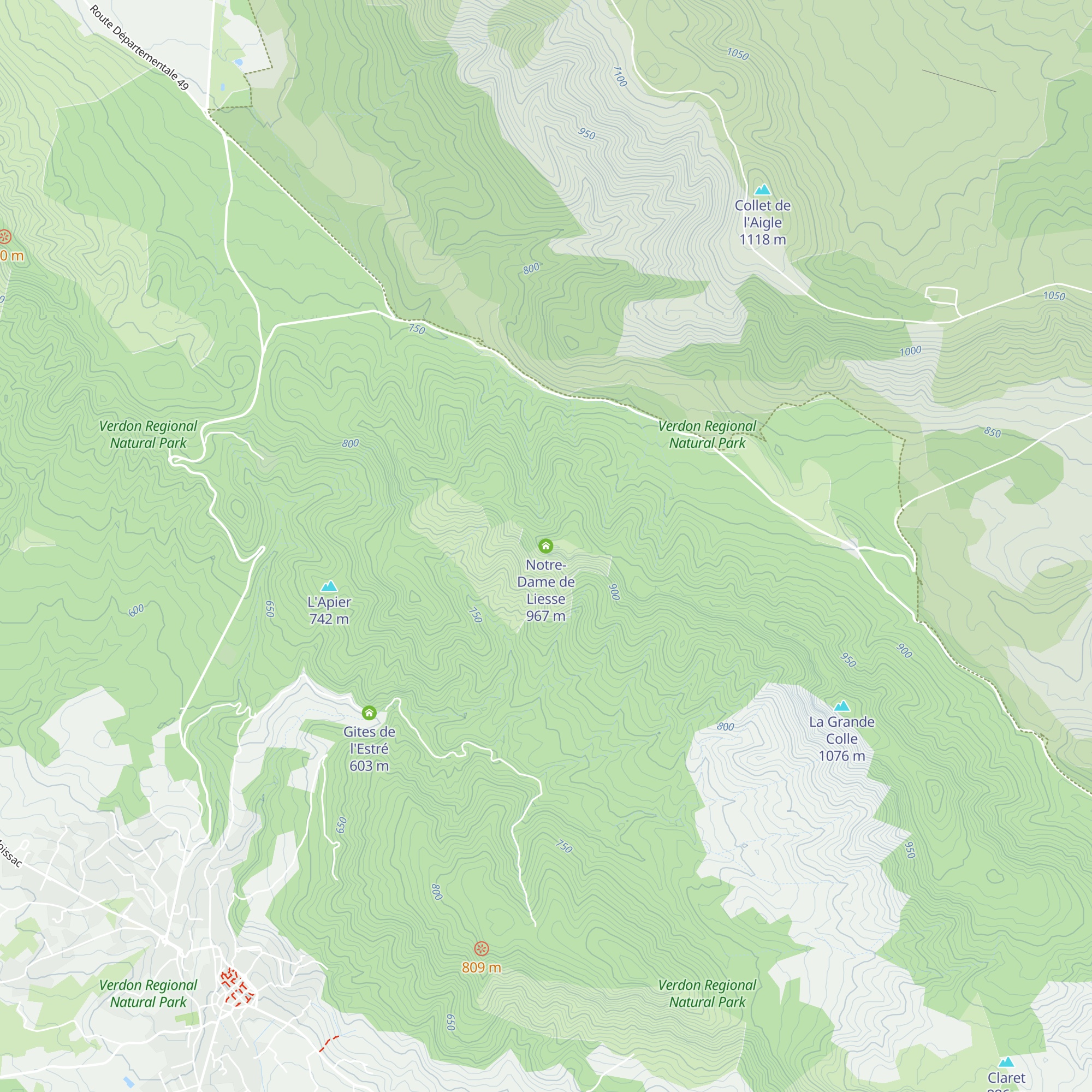 Notre-Dame de Liesse map