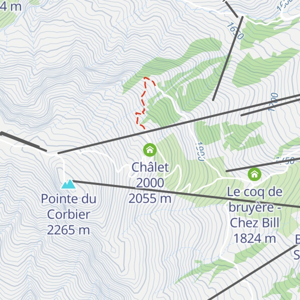 Map of Châlet 2000