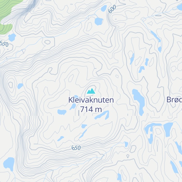 Map of Kleivaknuten