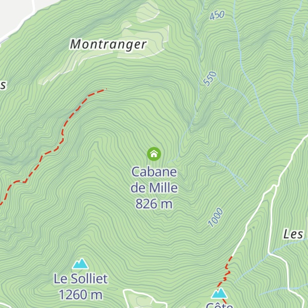Map of Cabane de Mille