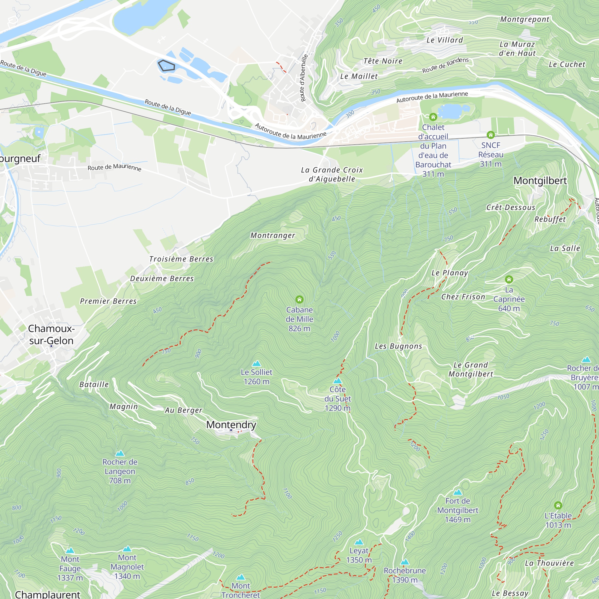 Cabane de Mille map