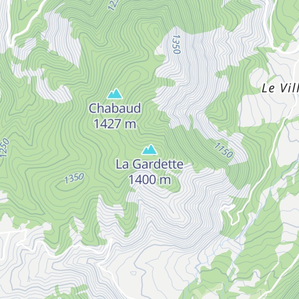 Map of La Gardette