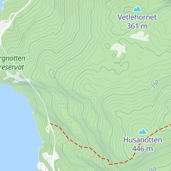 Map of Brotehaugen