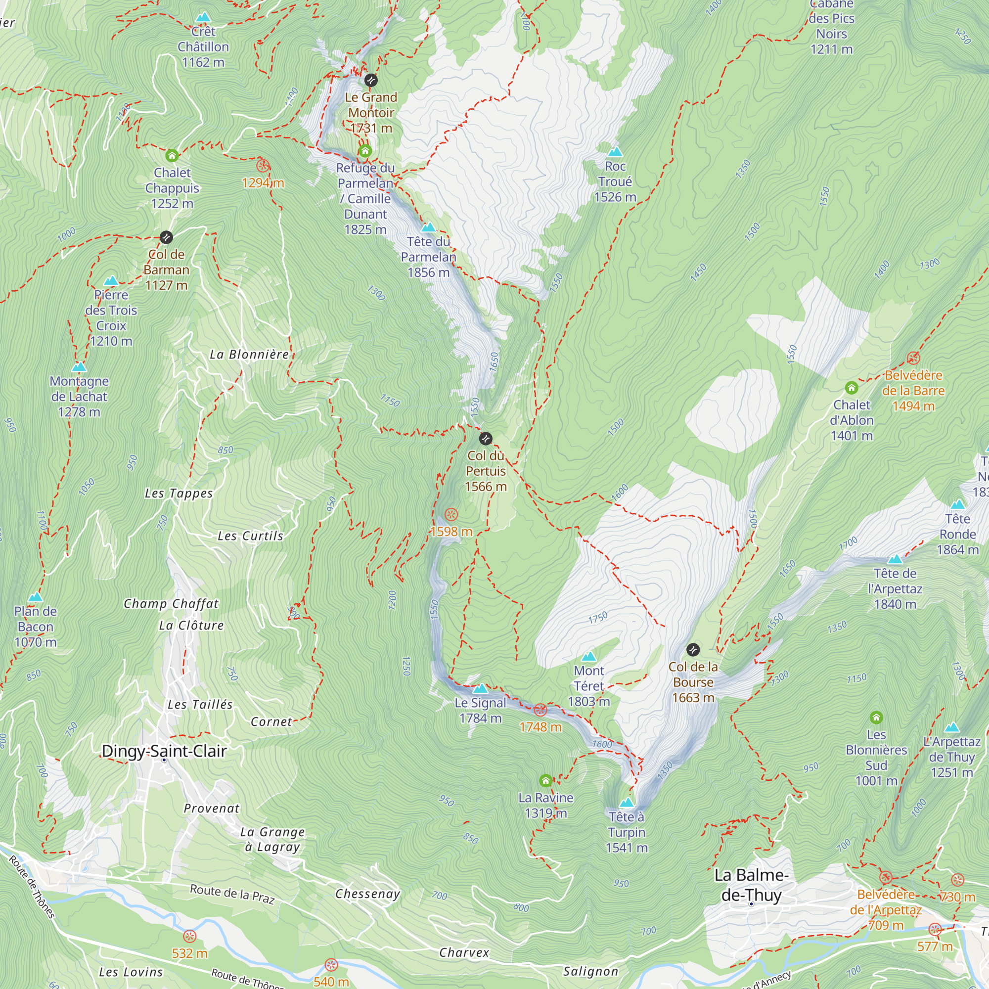Chalet du Pertuis map