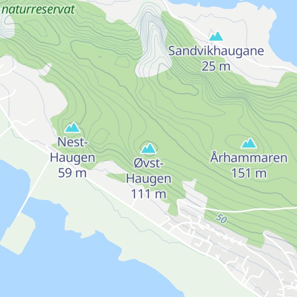 Map of Øvst-Haugen