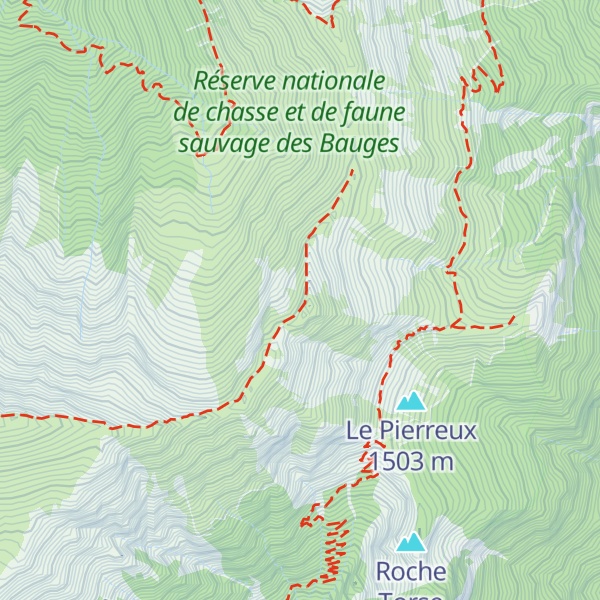 Map of Pointe de Chamosseran