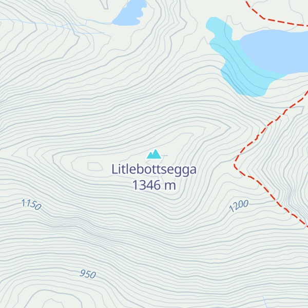 Map of Litlebottsegga