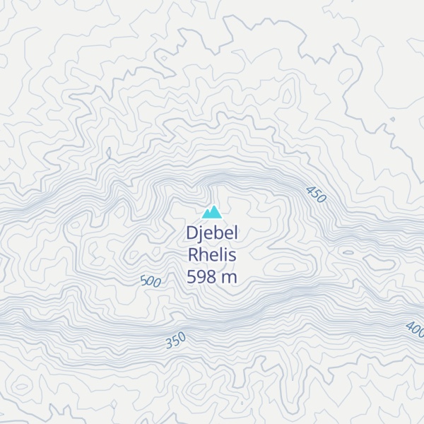 Map of Djebel Rhelis