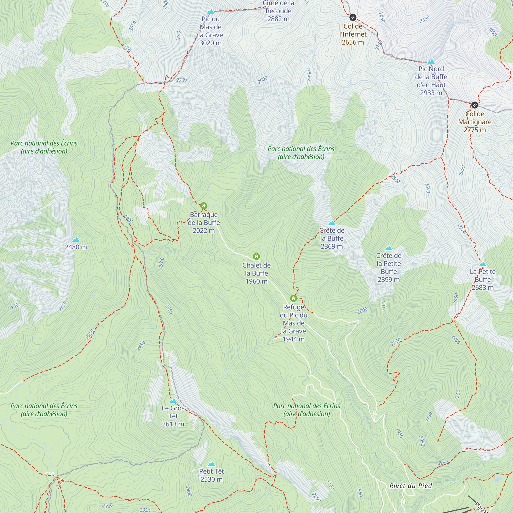 Chalet de la Buffe map
