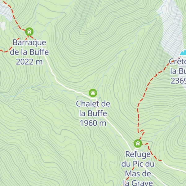 Map of Chalet de la Buffe