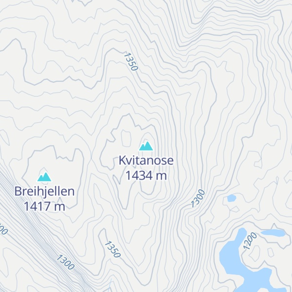 Map of Kvitanose