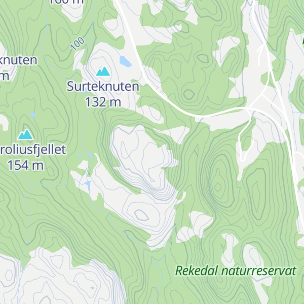 Map of Forefjellet