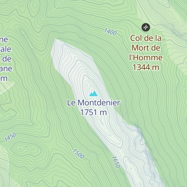 Map of Le Montdenier