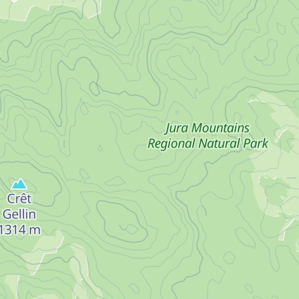 Map of Crêt Sapeau