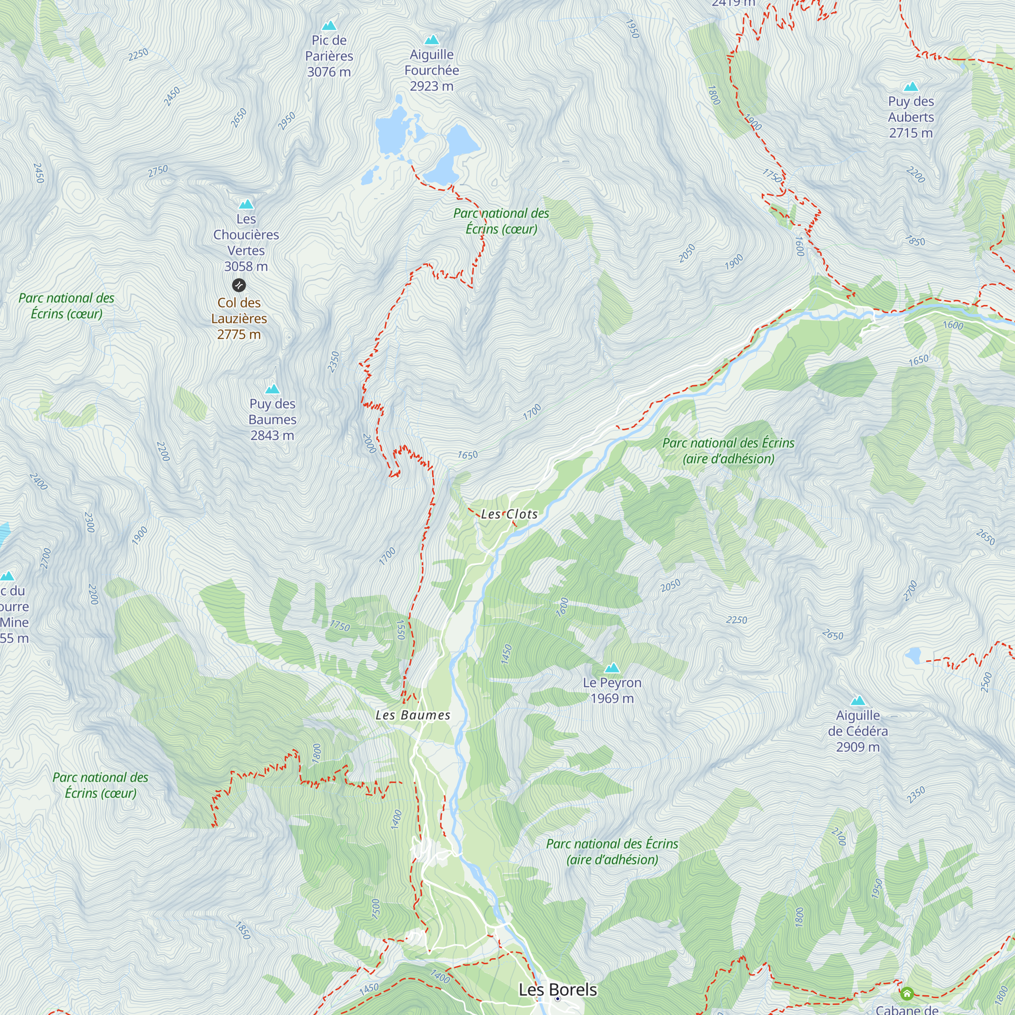 Gîte des Clots map