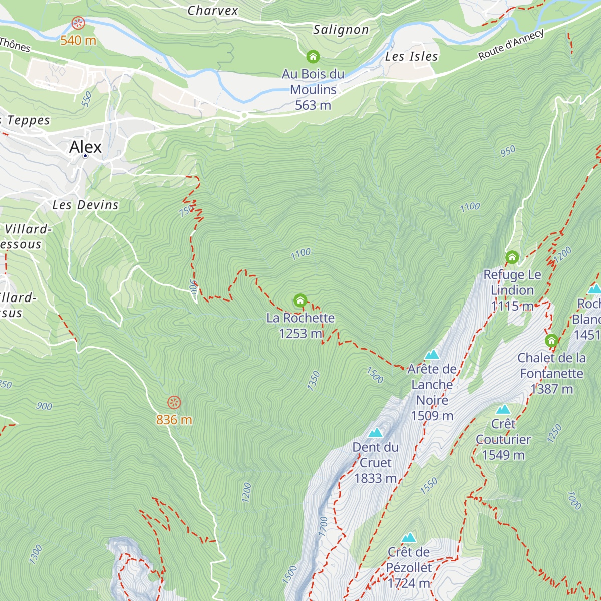 La Rochette map