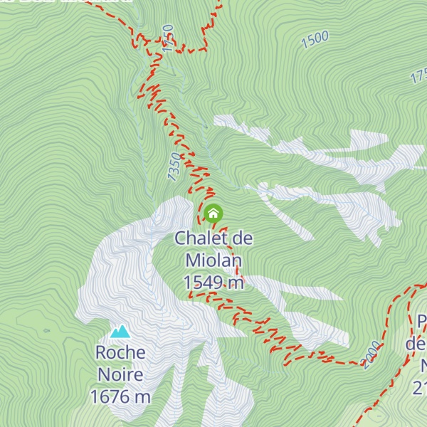Map of Chalet de Miolan
