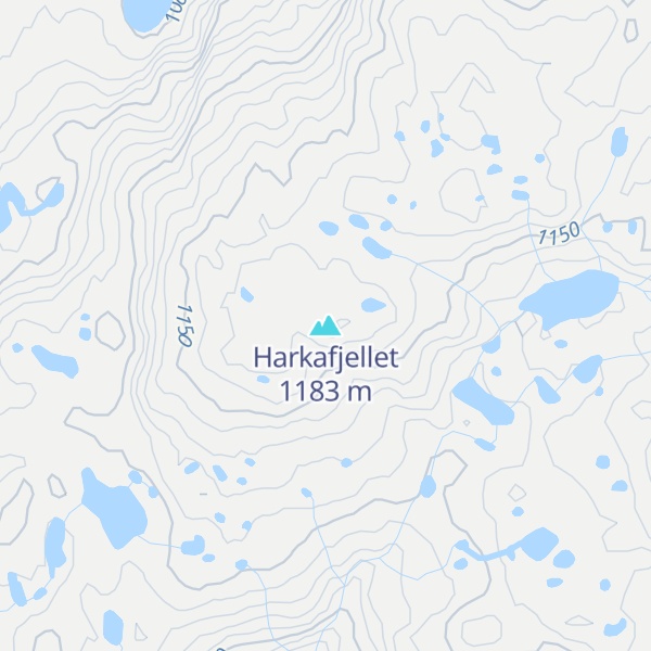 Map of Harkafjellet