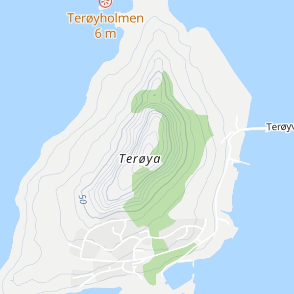 Map of Terøyfjellet